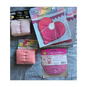 Valentine's Day // Pink Party Decorations Lot